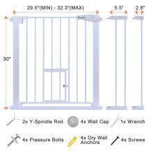 Comomy Door Safety Gate Art.255189 White  Security Gate