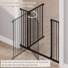Woltu Door Safety Gate Art.255191 Black Ворота безопасности