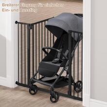 Woltu Door Safety Gate Art.255191 Black Ворота безопасности