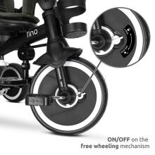 Lorelli Tino Art.10050682506 Grey Children's tricycle with handlebar and roof