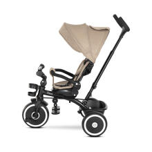 Lorelli Tino Art.10050682507 Beige Children's tricycle with handlebar and roof