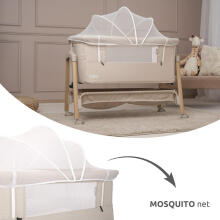 Lorelli Millie Art.10080732501 Black Cot for comfortable co-sleeping 2 in 1
