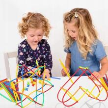 WOOPIE Construction Straws Colorful 800 pcs