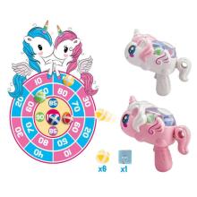 WOOPIE Dexterity Game with Velcro Darts 2-in-1 Unicorn Launcher Set
