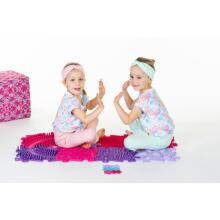 WOOPIE Sensory Orthopedic Mat Puzzle 11 gab - Rozā/Violeta