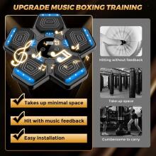 Music Boxing Machine Art.255571 Музыкальный боксерский тренажер для детей и взрослых, настенная боксерская подушка с Bluetooth и перчатками