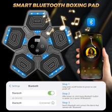 Music Boxing Machine Art.255571 Музыкальный боксерский тренажер для детей и взрослых, настенная боксерская подушка с Bluetooth и перчатками