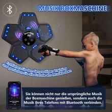 Music Boxing Machine Art.255571 Музыкальный боксерский тренажер для детей и взрослых, настенная боксерская подушка с Bluetooth и перчатками