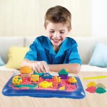 WOOPIE Kinetic Sand 0.8 kg Set in a Basket with Molds + Sandbox