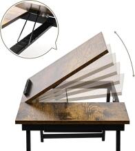 Vasmia Laptop Table Art.255639 Podstawka pod laptopa 34.9 x 69 x 32  cm stolik do łóżka składany rustykalny