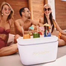 Polarbox Cool Box Retro Cooler Art.255940 Pop Yellow kempinga ledusskapis/aukstumkaste 12L