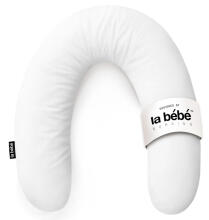 La Bebe™ Rich Maternity Pillow Art.255993 White Подковка для сна, кормления малыша 30x104 cm