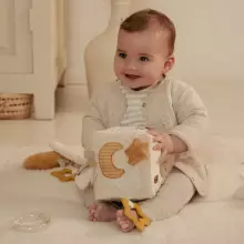 Little Dutch Soft Activity Cube Natural Newborn Art.8409  Развивающий куб