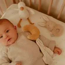 Little Dutch Gift Set Art.8415 Natural Newborn Komplekts augstākas kvalitātes -kokvilnas miega lupatiņa , (100% dabisks)