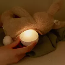 Little Dutch Cuddle Bunny Light & Sound Art.8441 Natural Newborn Plīša muzikāla rotaļlieta/naktslampa