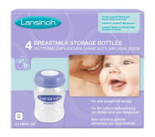 Lansinoh Breastmilk Storage Bottles Art.20417 Бутылочки для хранения молока  4 шт,160 мл