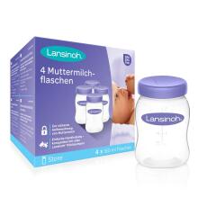 Lansinoh Breastmilk Storage Bottles Art.20417 Бутылочки для хранения молока  4 шт,160 мл