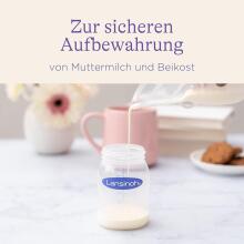 Lansinoh Breastmilk Storage Bottles Art.20417 Бутылочки для хранения молока  4 шт,160 мл