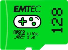 Emtec mSD 128GB UHSI U3 V30 A1 Gaming Green