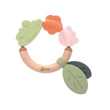CLASSIC WORLD Wooden Rattle Sensory Teether 2in1