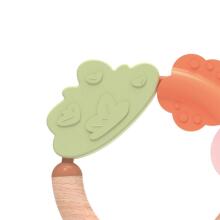 CLASSIC WORLD Wooden Rattle Sensory Teether 2in1