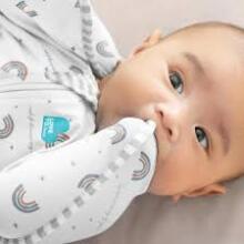 Love To Dream Swaddle Up Bambusa S Art.LTD-L1001324WHTS Rainbow   Хлопковая пелёнка-спальный мешок для комфортного сна, пеленания S раз.