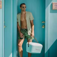 Polarbox Cool Box Retro Cooler Art.256938 Pink kempinga ledusskapis/aukstumkaste 12L