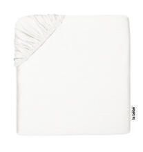 La Bebe™ Cotton 89x38+5 cm Art. 24440 White cotton fitted sheet