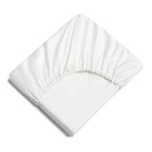 La Bebe™ Cotton 89x38+5 cm Art. 24440 White cotton fitted sheet