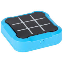 Ikonka Art.KX2994_1 Circle cross cross elektroniskā puzzle spēle tic tac toe portatīvā konsole zila