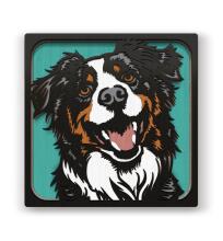 Splat Planet Wooden 3D Coloring Picture, Dog