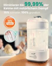 Grownsy Baby Sterilizer 4 in 1 Art.257146 Стерилизатор для детских бутылочек GROWNSY, стерилизатор для бутылочек/ сушка для бутылочек/быстрая сушка/ стерилизатор для детских принадлежностей 4