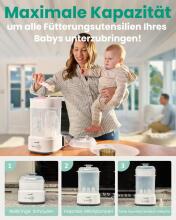 Grownsy Baby Sterilizer 4 in 1 Art.257146 Стерилизатор для детских бутылочек GROWNSY, стерилизатор для бутылочек/ сушка для бутылочек/быстрая сушка/ стерилизатор для детских принадлежностей 4
