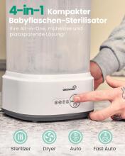 Grownsy Baby Sterilizer 4 in 1 Art.257146 Стерилизатор для детских бутылочек GROWNSY, стерилизатор для бутылочек/ сушка для бутылочек/быстрая сушка/ стерилизатор для детских принадлежностей 4