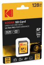 Kodak SD 128GB UHS-II U3 V90 Ultra Pro EKMSD128GUHS2V2K