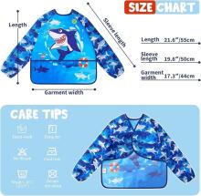 Waterproof Painting Coat Art.257374 Слюнявчик с рукавами и кармашком, большой
