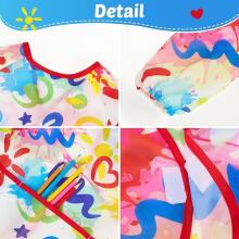 Waterproof Painting Coat Art.257375 Слюнявчик с рукавами и кармашком, большой