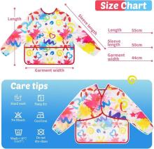 Waterproof Painting Coat Art.257375 Слюнявчик с рукавами и кармашком, большой