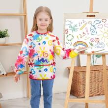 Waterproof Painting Coat Art.257375 Слюнявчик с рукавами и кармашком, большой