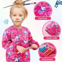 Waterproof Painting Coat Art.257378 Слюнявчик с рукавами и кармашком, большой