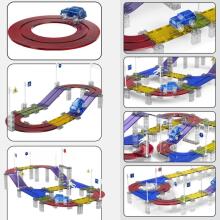 WOOPIE Magnetic Racing Track + Car 76 pcs