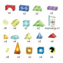 WOOPIE Magnetic Construction Blocks 3D Cubes Educational Set 63 pcs
