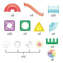 WOOPIE Magnetic Construction Blocks 3D Educational Set Marble Run 105pcs