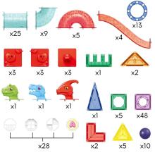 WOOPIE Magnetic Construction Blocks 3D Educational Set Marble Run 170 pcs