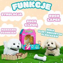 WOOPIE Interaktīvs Plīša Suns ar Kaulu Bichon Golden Retriever