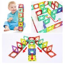 WOOPIE Magnetic Construction Blocks 3D Educational Set Marble Run 126 pcs