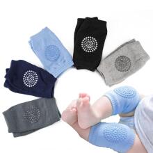 Mini Baby Knee Pads Art.257585 Light Grey Kokvilnas ceļu aizsargi ar ABS