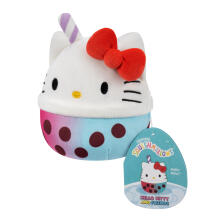 SQUISHMALLOWS HELLO KITTY Mystery Squad W25 noslēpumainā plīša rotaļlieta, 12 cm