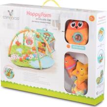 Mini Baby Playmat Happy Farm Art.257783 Green Bērnu attīstošais paklājiņš 0+