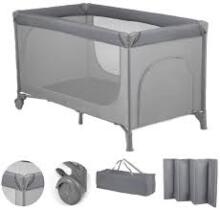 Mini Baby Travel Bed Uno Art.257788 Grey  Манеж-кровать для путешествий
